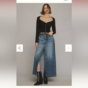 NWT MAEVE ZIP-FRONT LONG-SLEEVE BLOUSE SIZE MEDIUM